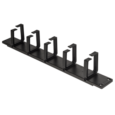 LINK LISTELLO GUIDACAVI PER ARMADI 19` (1 UNITA) NERO CON 5 ANELLI REMOVIBILI