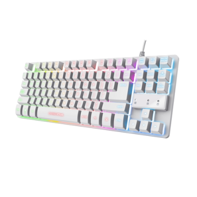 TRUST TASTIERA GXT833W THADO TKL BIANCO IT