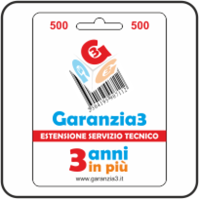 Garanzia 3 Estensione, 3 anni in più sui tuoi prodotti fino ad un massimale di € 500,00