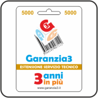Garanzia 3 Estensione, 3 anni in più sui tuoi prodotti fino ad un massimale di € 5000,00