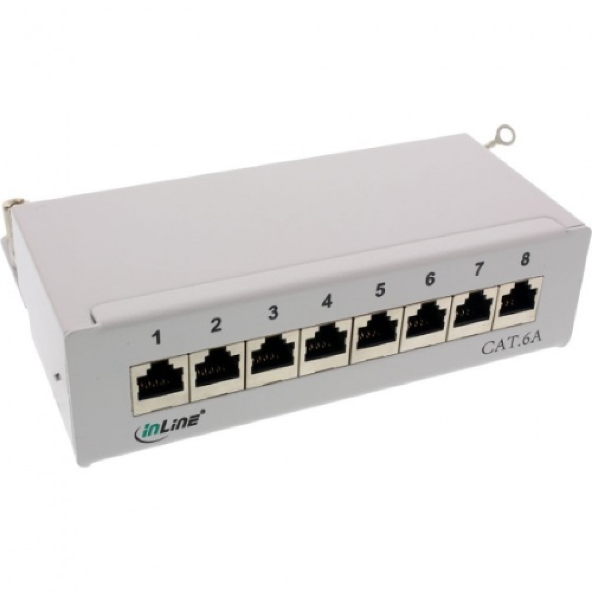 inline-patch-panel-cat6a-8-porte-installazione-tavoloparete-grigio-chiaro-ral7035