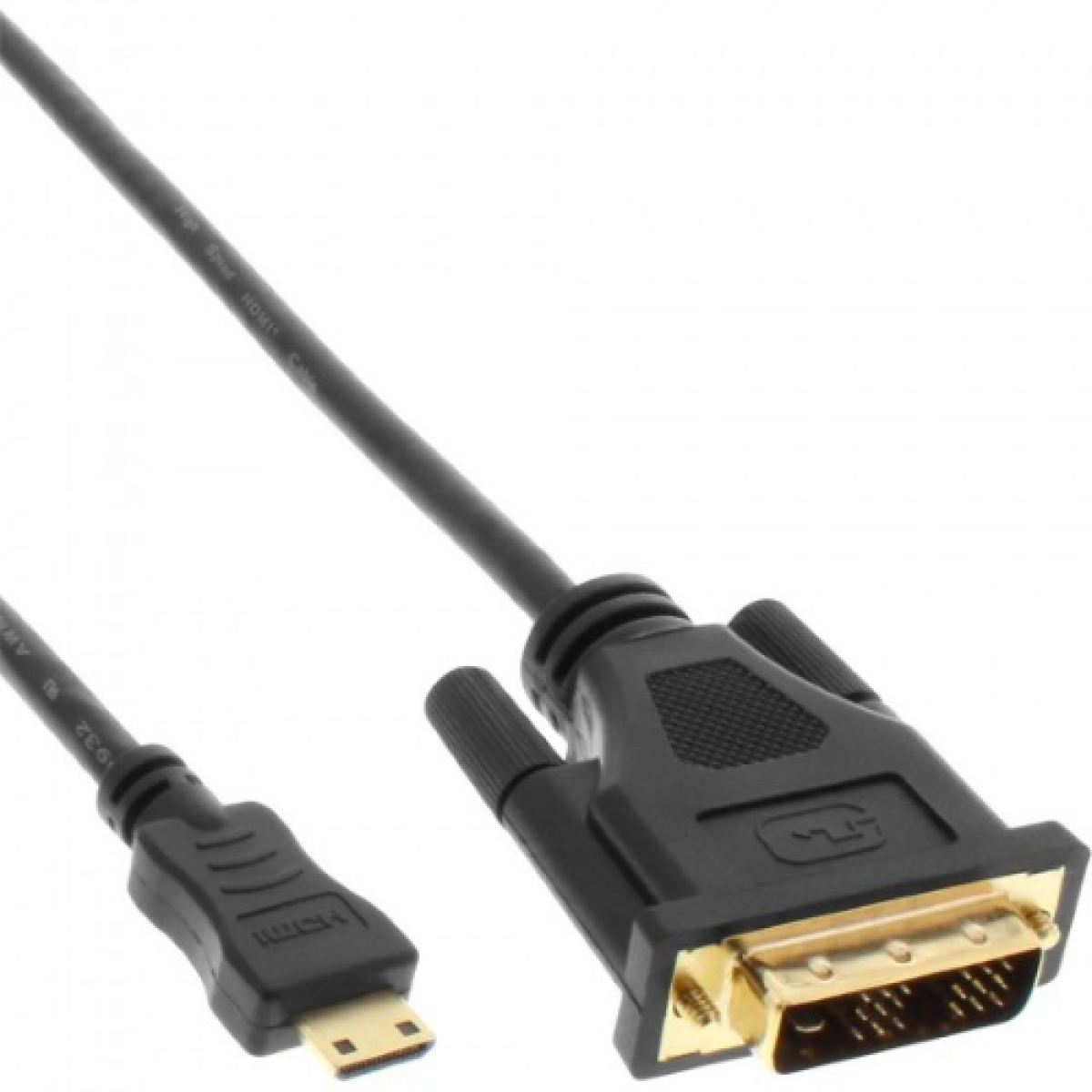 inline-cavo-hdmi-mini-c-maschio-a-dvi-18-maschio-05m-contatti-dorati-nero