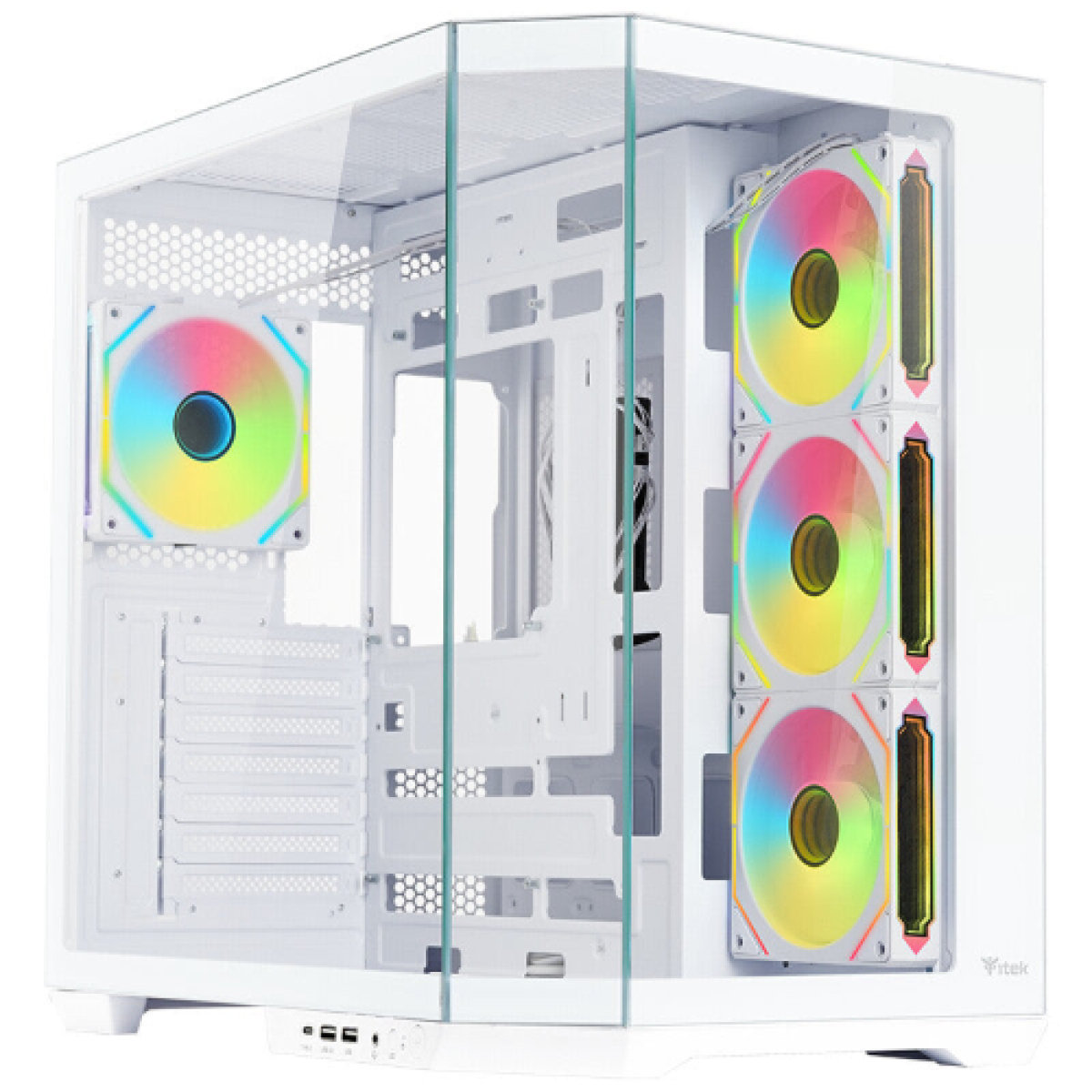 case-dark-cave-aku---gaming-tower--atx--4x12cm-argb-fan--usb3--type-c--temp-glass-side-front-panel--white-edition