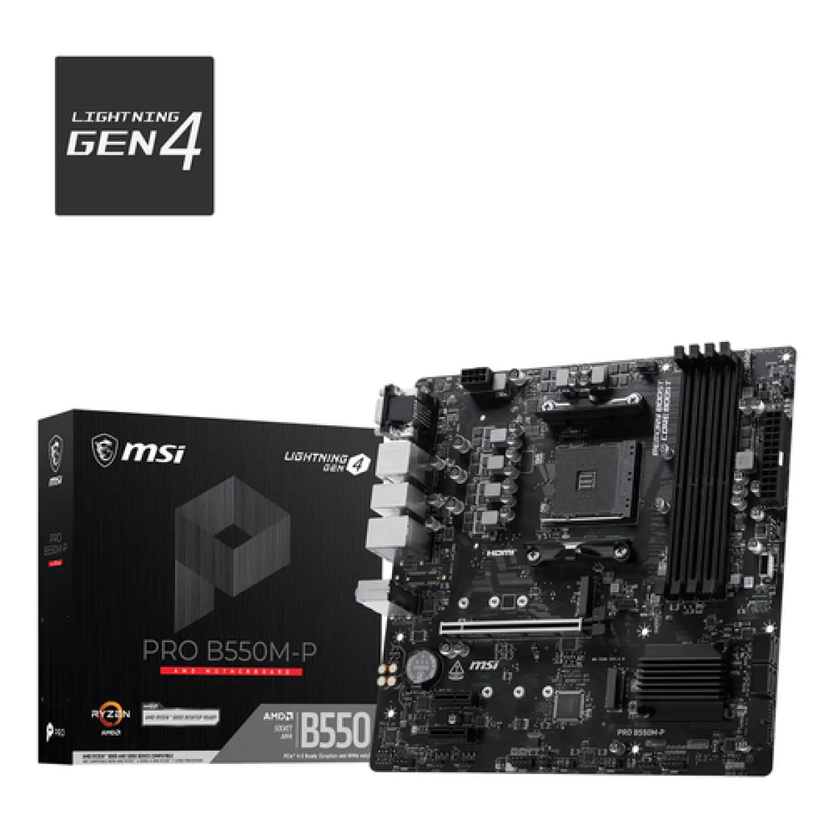 msi-mb-pro-b550m-pb550am44ddr41pci-ex162pci-ex1-2m24sata37usb32-gen16usb20hd