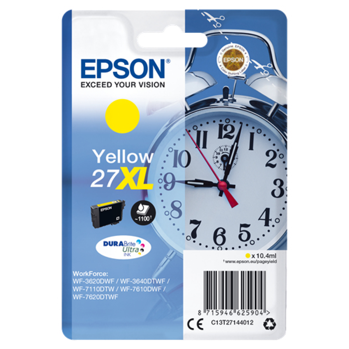 epson-cart-ink-giallo-27xl-serie-sveglia-per-wf-7620