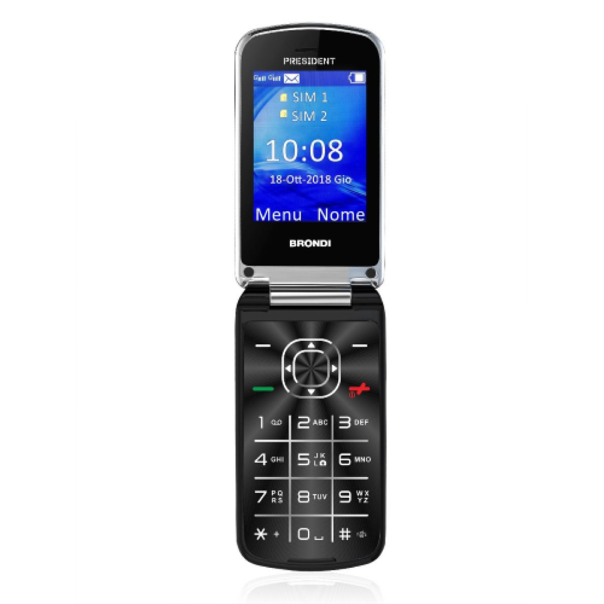 brondi-president-762-cm-3quot-130-g-nero-telefono-cellulare-basico