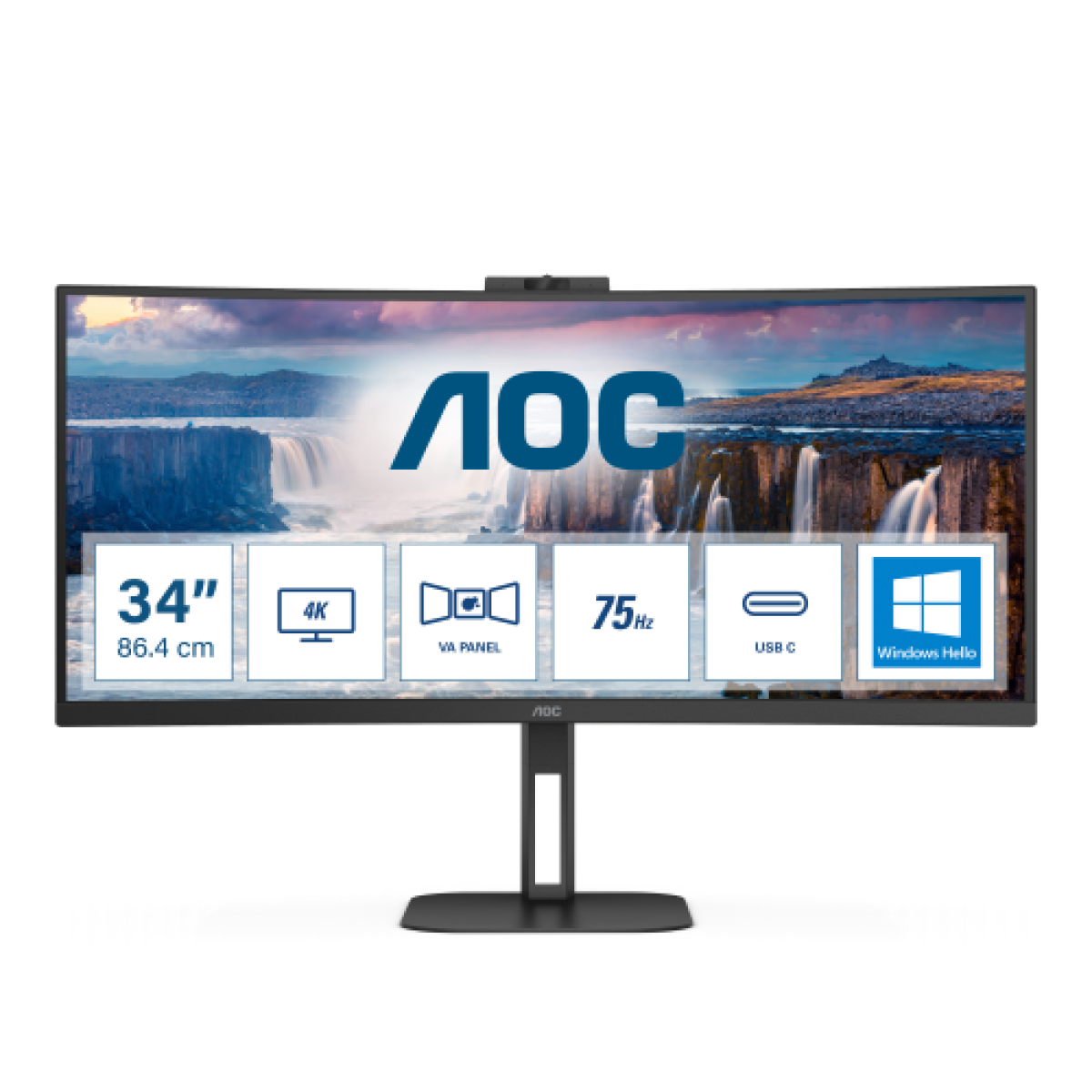 aoc-monitor-curvo-34-led-va-wqhd-219-4ms-300-cdm-altezza-webcam-usb-c-dphdmi-multimediale