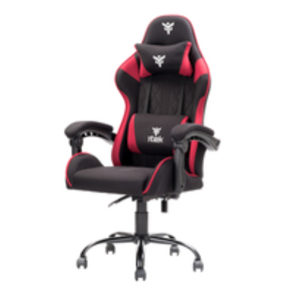 itek-gaming-chair-rhombus-ff10---tessuto--doppio-cuscino- -schienale-reclinabile--nero-rosso