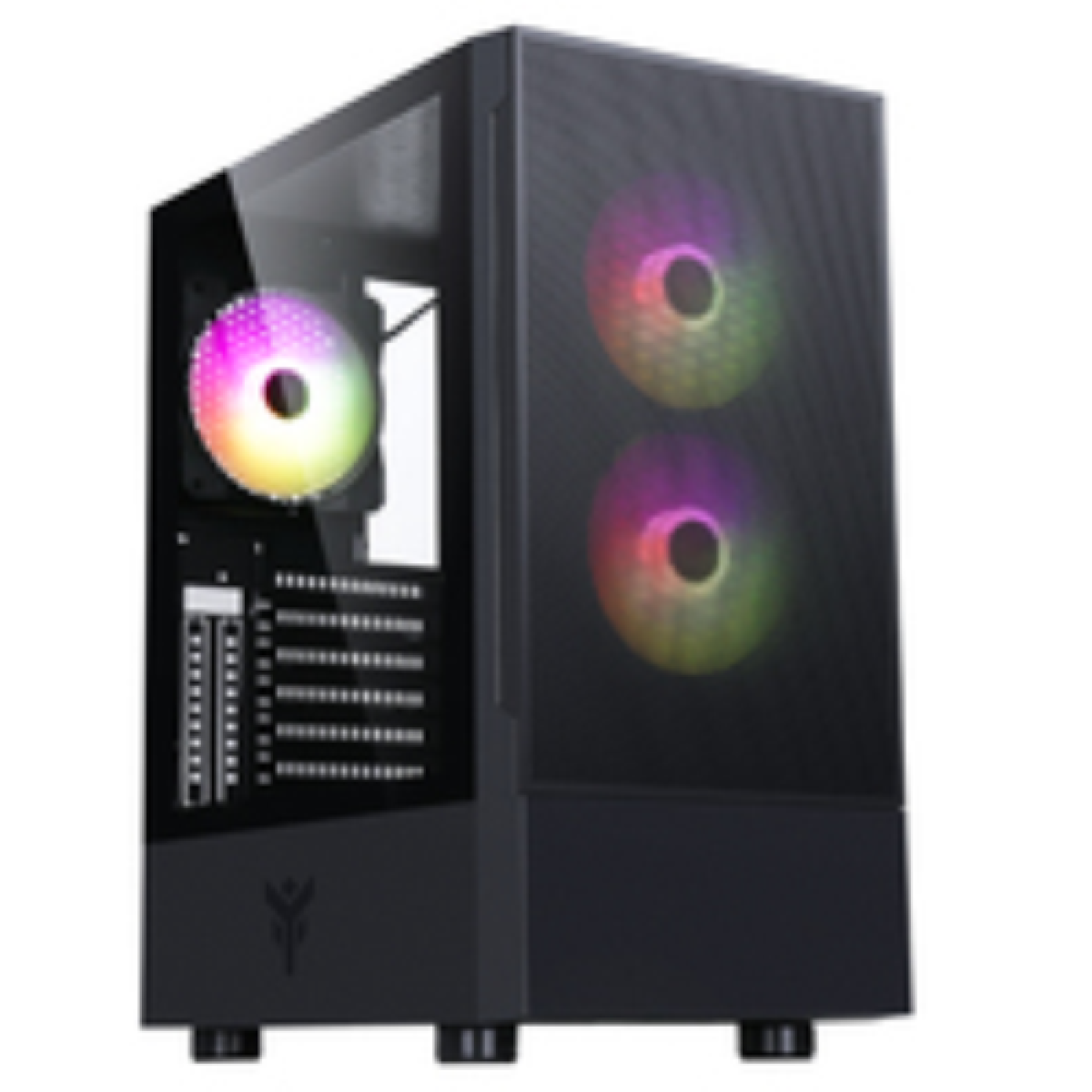 case-siisbe-30---gaming-middle-tower--3x12cm-argb-fan--usb3--side-panel-temp-glass-with-hinge