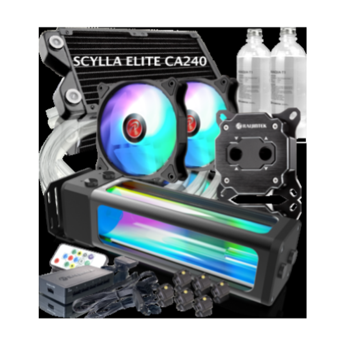 raijintek-diy-kit-scylla-elite-ca240-5v-argb-pompawblockradrefrfan