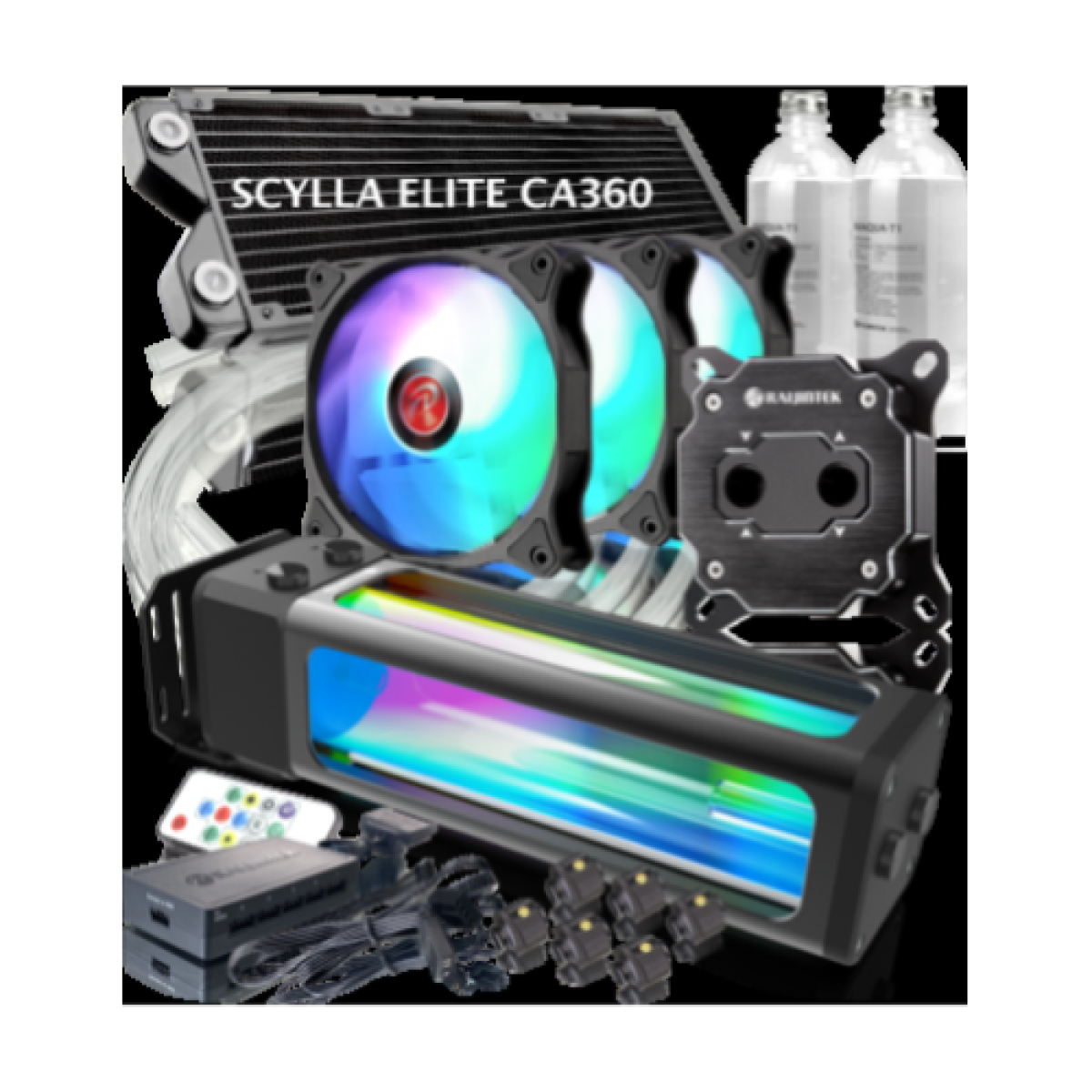 raijintek-diy-kit-scylla-elite-ca360-5v-argb-pompawblockradrefrfan
