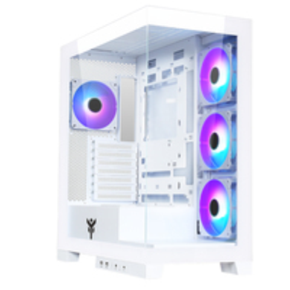 case-showbui-45w---gaming-tower--atx--4x12cm-argb-fan--2xusb3--type-c--side-front-panel-temp-glass--white-edition