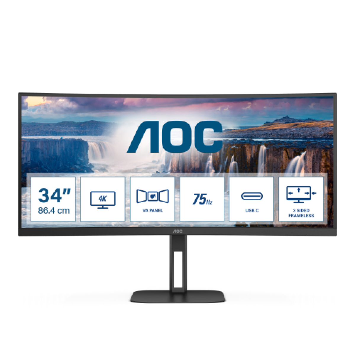 aoc-monitor-curvo-34-led-va-wqhd-219-4ms-300-cdm-reg-altezza-usb-c-dock-dphdmi-multimediale