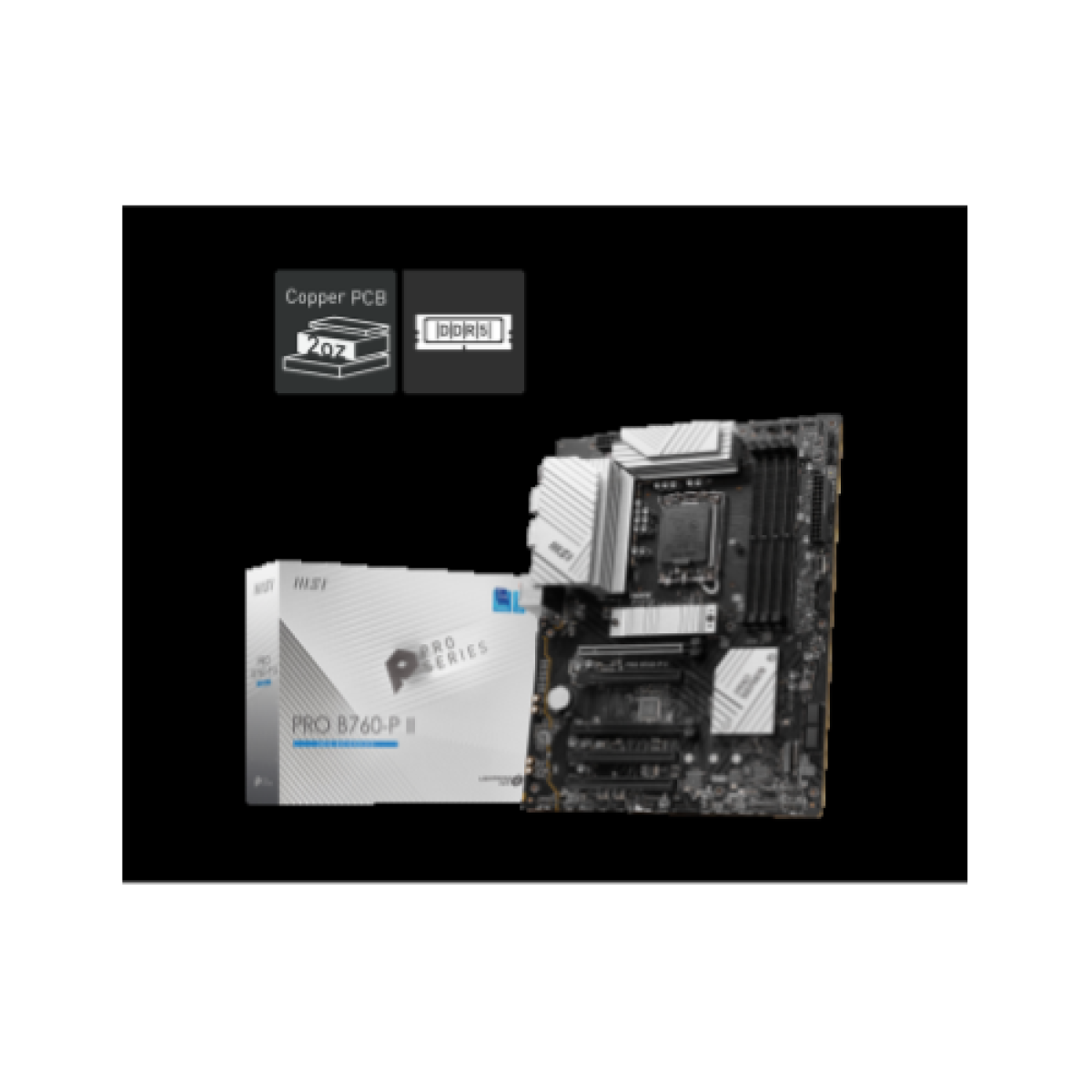 msi-mb-pro-b760-p-iib760lga17004ddr55pci-ex162m24sata31usb32-gen27usb32-gen16usb20