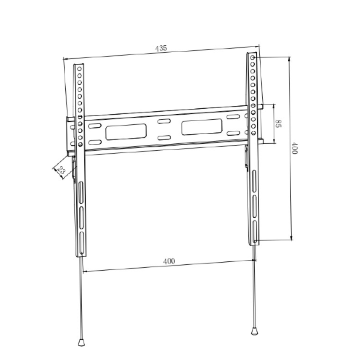 staffa-tvmonitor-3255-vesa-50kg-max50kg400400-27mm-distanza-muro