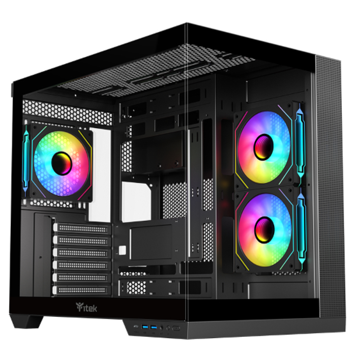 case-dark-cave-ds---gaming-tower--atx--3x12cm-argb-fan--2xusb3--type-c--side-front-panel-temp-glass