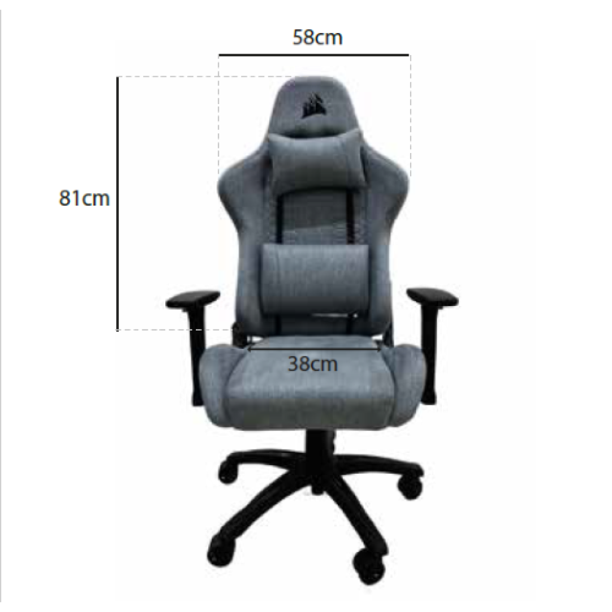 corsair-sedia-gaming-tc100-in-tessuto-gray