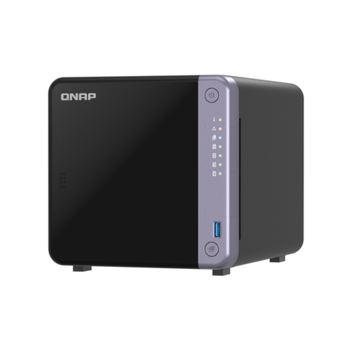 qnap-nas---4-bay-35-desktop-nas-al524-4c-20ghz-4gb-ddr4-ram-max-16gb-1-x-10gbe-sfp-2-x-25
