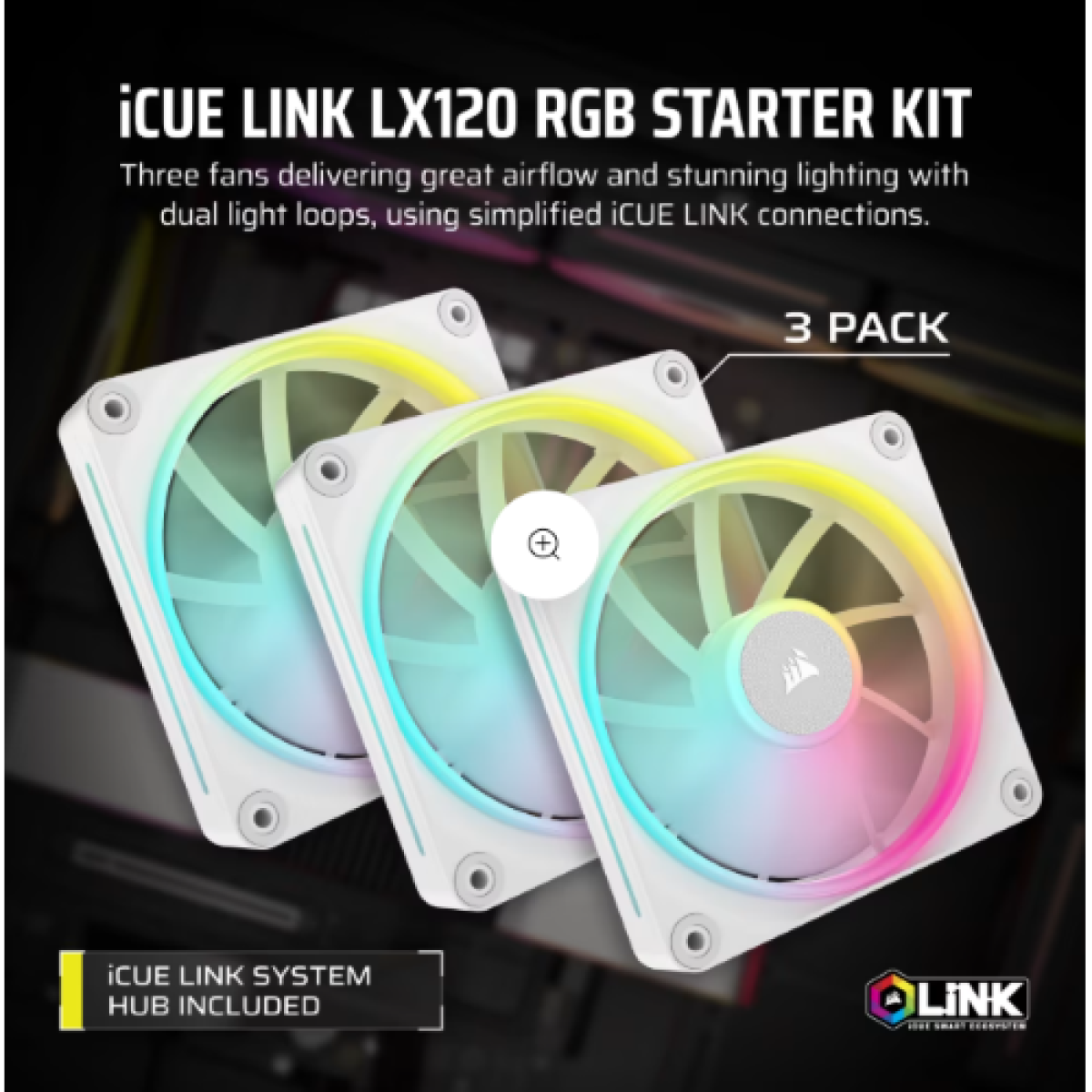 corsair-icue-link-lx120-rgb-x3-white