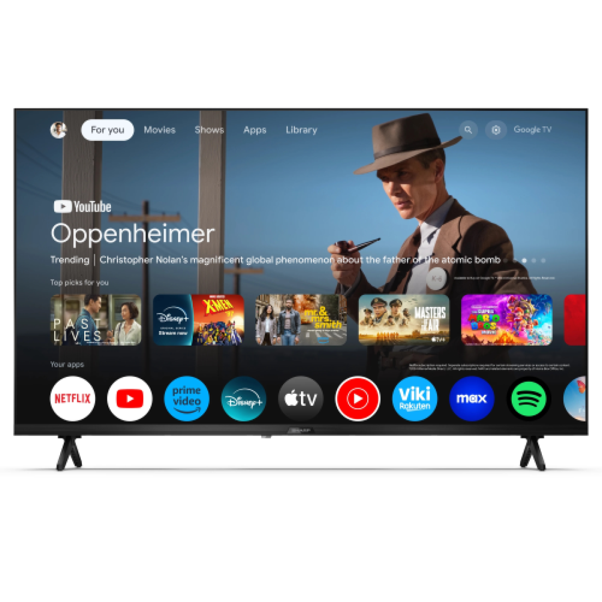 tv-40-sharp-led-40gf2265e-googletv-tv-smart-fhd-cast-bluetooth