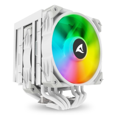 SHARKOON DISSIPATORE AD ARIA 1X 120MM ARGB PWM FAN. 1X 120MM PWM FAN. 6X COPPER PIPES. DIRECT TOUCH.