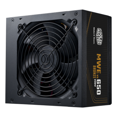 COOLER MASTER ALIMENTATORE MWE BRONZE 650 V3 650W 80+ BRONZE ATX 3.1 120MM FAN