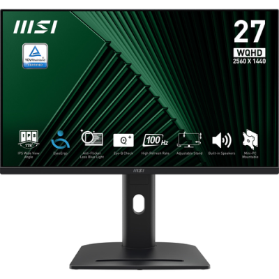 MSI MONITOR 27 LED IPS 16:9 WQHD 1MS 100HZ 300 CDM. PIVOT. DP/HDMI. MULTIMEDIALE