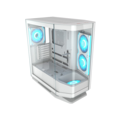 COUGAR CASE MID TOWER FV270 RGB WHITE 2xTG CURVED 4 ARGB FAN + RGB HUB