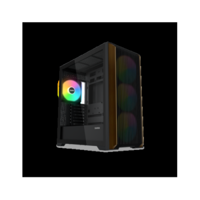 SAMA MID TOWER Z60 WHITE LISTELLO IN NOCE TG 4*FAN WHITE 140mm ARGB PWM