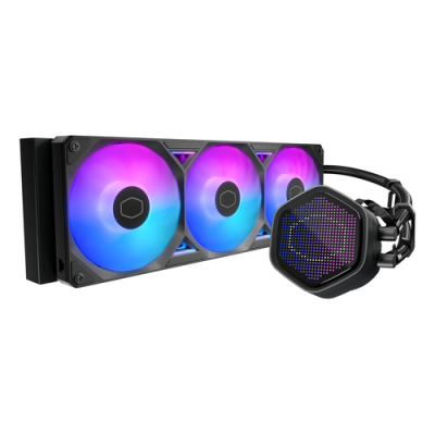 COOLER MASTER DISSIPATORE A LIQUIDO ATMOS II. 3X120MM ARGB. KIT SCHERMO PIXEL INCL. NERO