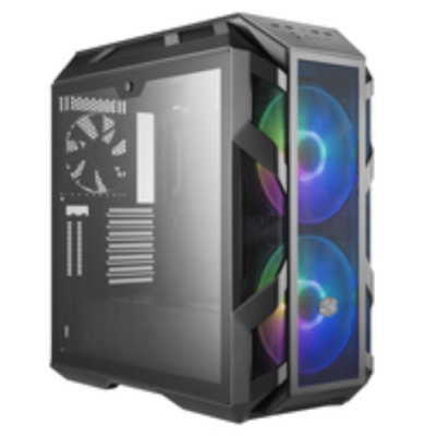 Case MasterCase H500M- 2USB3-Audio I&O-2x 2.5`/3.5`-2x 2.5`-2x 200mm ARGB Front Fans 140mm Rear Fan-Radiator Supp.-NO PSU