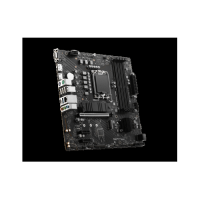 MSI MB B760. PRO B760M-P DDR4. LGA 1700. 4DDR4. 1PCI-Ex16. 2PCI-Ex1. 2M.2. 4SATA3. MATX