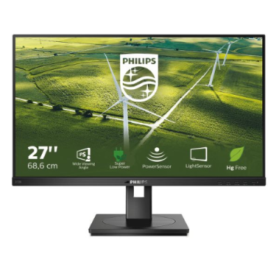 PHILIPS MONITOR 27 LED IPS 16:9 FHD. 250 CDM 4MS. VGA/DVI/DP/HDMI. GREEN LINE. PIVOT. MULTIMEDIALE