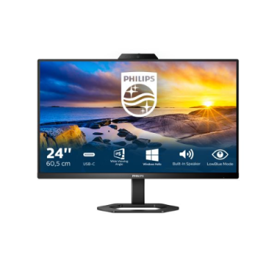 PHILIPS MONITOR 23.8 LED IPS 16:9 FHD 1MS 300 CDM. HDMI/DP. PIVOT. USB-C. WEBCAM. MULTIMEDIALE