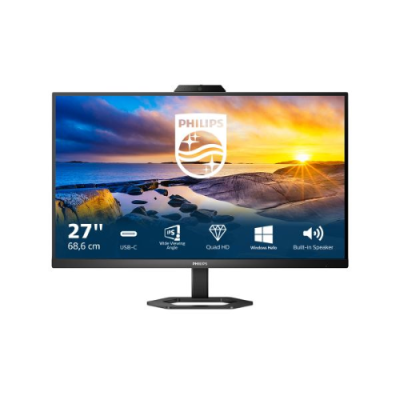 PHILIPS MONITOR 27 LED IPS 16:9 QHD 1MS 300 CDM. HDMI / DP PIVOT. USB-C. WEBCAM. MULTIMEDIALE