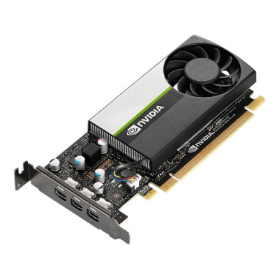 PNY VGA QUADRO T400 LOW PROFILE 4GB GDDR6. 3x mDPI. 3x mDP to DP adap. 1x ATX bracket