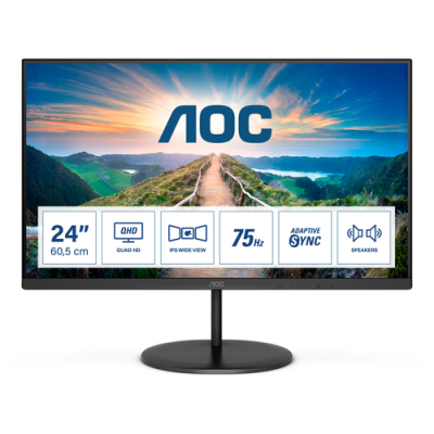 AOC MONITOR 23.8 LED IPS QHD 16:9 4MS 250 CDM. DP/HDMI. MULTIMEDIALE
