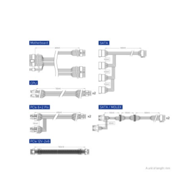 FSP FORTRON ALIM. VITA 1000GM 1000W. 80+GOLD. ATX 3.0. Gen 5.0.F.MOD PPA10A