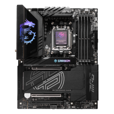MSI MB AMD MPG X870E GAMING CARBON WIFI.X870E.AM5.4DDR5.3PCI-EX16.4M.2.4SATA3.2USB4.1USB3.2 GEN2X2.1