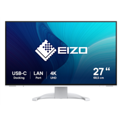 EIZO MONITOR 27 LED IPS 16:9 4K UHD. 5MS 350 CDM. PIVOT. USB-C. DP/HDMI. MULTIMEDIALE. FLEXSCAN EV27