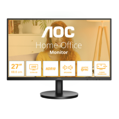 AOC MONITOR 27 LED IPS 16:9 4K UHD 4MS 350 CDM. DP/HDMI. MULTIMEDIALE