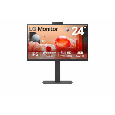 LG MONITOR 23.8 LED IPS 100Hz 16:9 FHD 5ms 250 CDM. WEBCAM. PIVOT. USB-C DOCK. DP/HDMI. MULTIMEDIALE