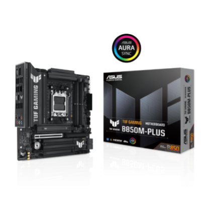 ASUS MB AMD B850MPL. DDR5 TUF GAMING B850M-PLUS. AM5. B850 USB. MB. M2/SATA