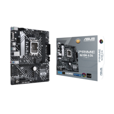 ASUS MB PRIME H610M-A D4-CSM LGA1700.H610.USB3.2 GEN 2.DUAL M.2