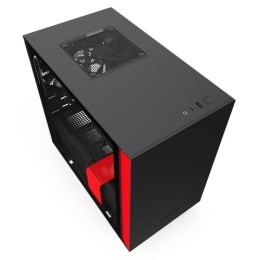 Nzxt gaming case h210 mini itx nero/rosso - 2*120 aer f