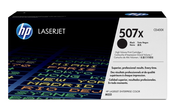 Hp 507x black laserjet toner