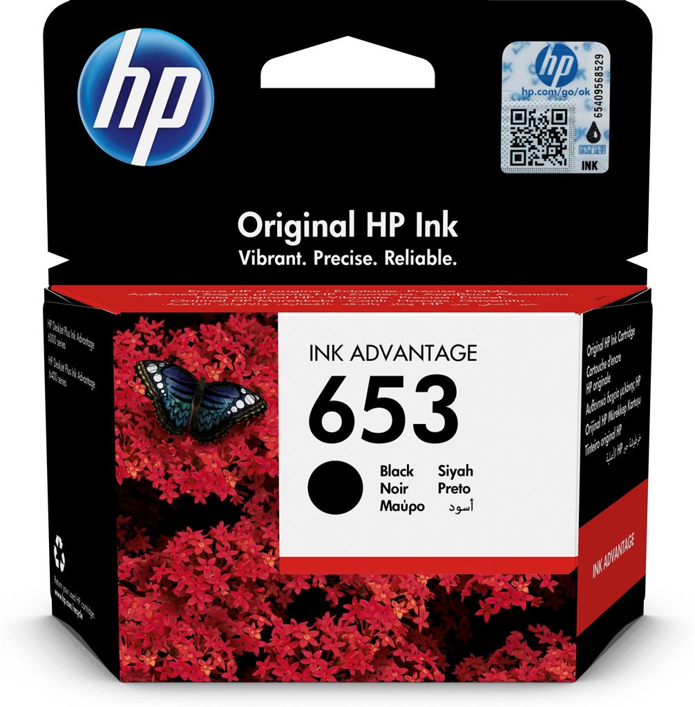 Hp 653 black ink advantage