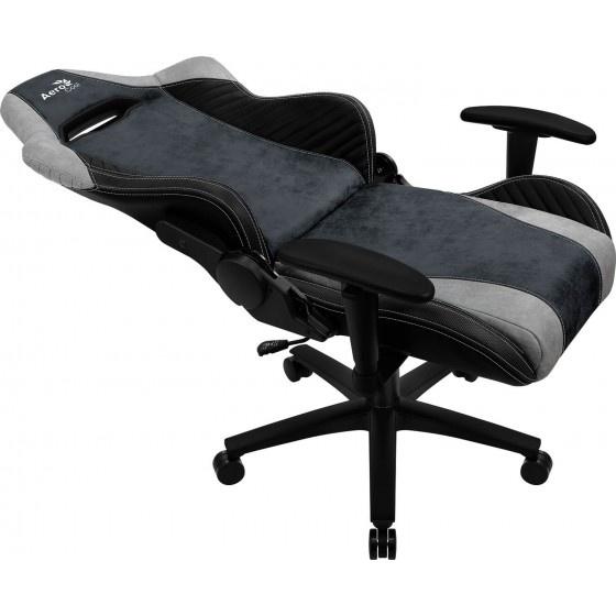 Aerocool baron nobility series aerosuede premium gaming chair - steel blue